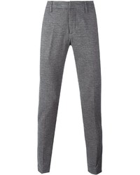 Pantalon de costume en laine gris Dondup