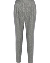 Pantalon de costume en laine gris Fendi