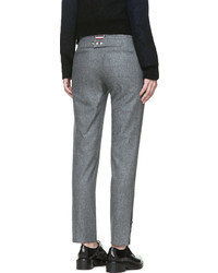 Pantalon de costume en laine gris Moncler