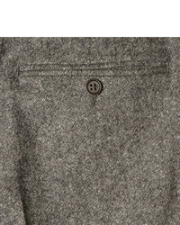 Pantalon de costume en laine gris Canali