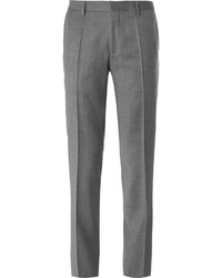 Pantalon de costume en laine gris Hugo Boss