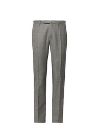 Pantalon de costume en laine gris Incotex