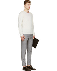 Pantalon de costume en laine gris