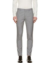 Pantalon de costume en laine gris