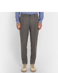 Pantalon de costume en laine gris Brunello Cucinelli