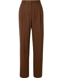 Pantalon de costume en laine marron