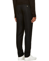 Pantalon de costume en laine noir Ami