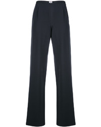 Pantalon de costume en laine noir Armani Collezioni