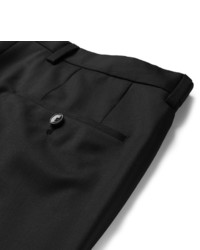 Pantalon de costume en laine noir Hugo Boss