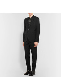 Pantalon de costume en laine noir Saint Laurent