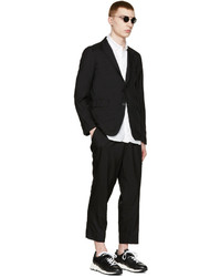 Pantalon de costume en laine noir 08sircus