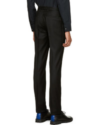 Pantalon de costume en laine noir Calvin Klein Collection