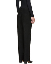 Pantalon de costume en laine noir MM6 MAISON MARGIELA