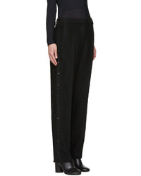 Pantalon de costume en laine noir MM6 MAISON MARGIELA