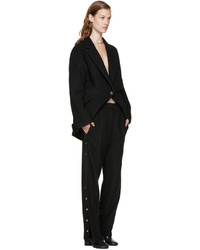 Pantalon de costume en laine noir MM6 MAISON MARGIELA