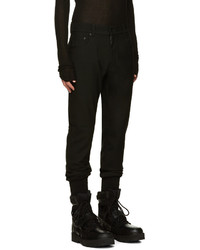 Pantalon de costume en laine noir Juun.J