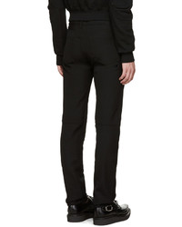 Pantalon de costume en laine noir Comme des Garcons