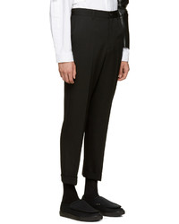 Pantalon de costume en laine noir Comme des Garcons