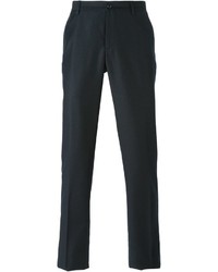 Pantalon de costume en laine noir Giorgio Armani