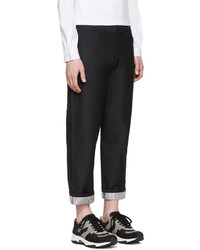 Pantalon de costume en laine noir Junya Watanabe