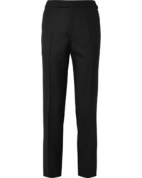 Pantalon de costume en laine noir