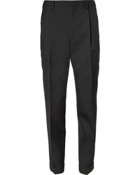 Pantalon de costume en laine noir Saint Laurent