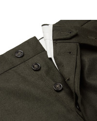Pantalon de costume en laine olive Officine Generale