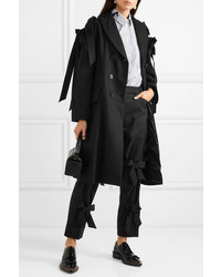 Pantalon de costume en laine orné noir Simone Rocha