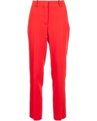 Pantalon de costume en laine rouge