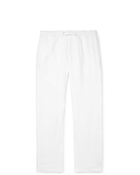 Pantalon de costume en lin blanc Orlebar Brown