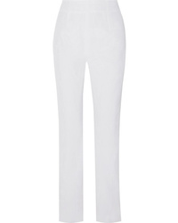 Pantalon de costume en satin blanc