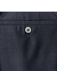 Pantalon de costume en soie bleu marine Kilgour