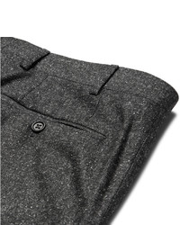Pantalon de costume en soie gris foncé Canali