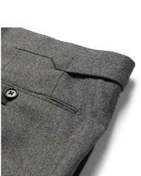 Pantalon de costume en soie gris foncé Tom Ford