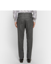 Pantalon de costume en soie gris foncé Tom Ford