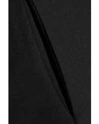 Pantalon de costume en soie noir Valentino