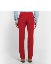 Pantalon de costume en velours côtelé rouge Polo Ralph Lauren