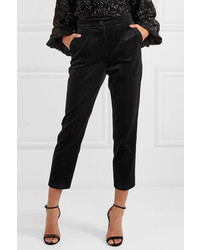 Pantalon de costume en velours noir Dolce & Gabbana