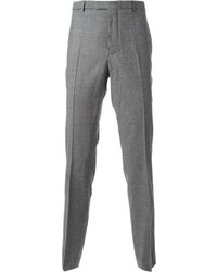 Pantalon de costume en vichy gris Carven