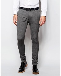Pantalon de costume gris foncé Asos