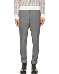 Pantalon de costume gris Thom Browne