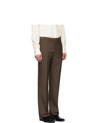 Pantalon de costume marron foncé Lemaire