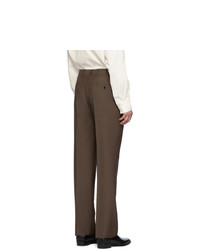 Pantalon de costume marron foncé Lemaire