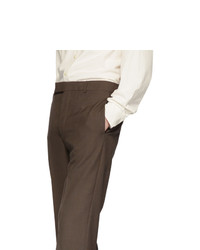 Pantalon de costume marron foncé Lemaire