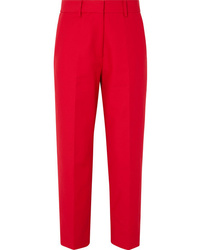 Pantalon de costume rouge Khaite