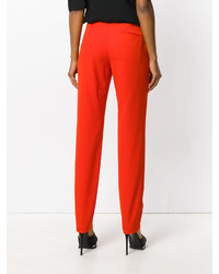 Pantalon de costume rouge Lanvin