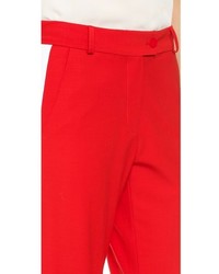 Pantalon de costume rouge Preen by Thornton Bregazzi