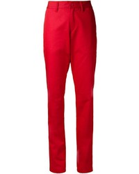 Pantalon de costume rouge Tomas Maier