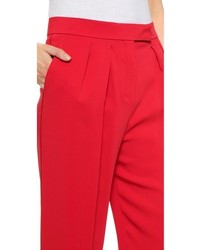 Pantalon de costume rouge Edun