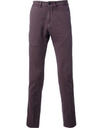Pantalon de costume violet Brunello Cucinelli